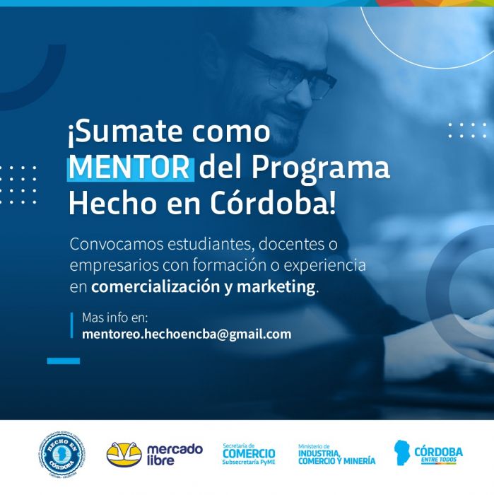 Convocatoria a Mentores para el Programa “Hecho en Córdoba”.