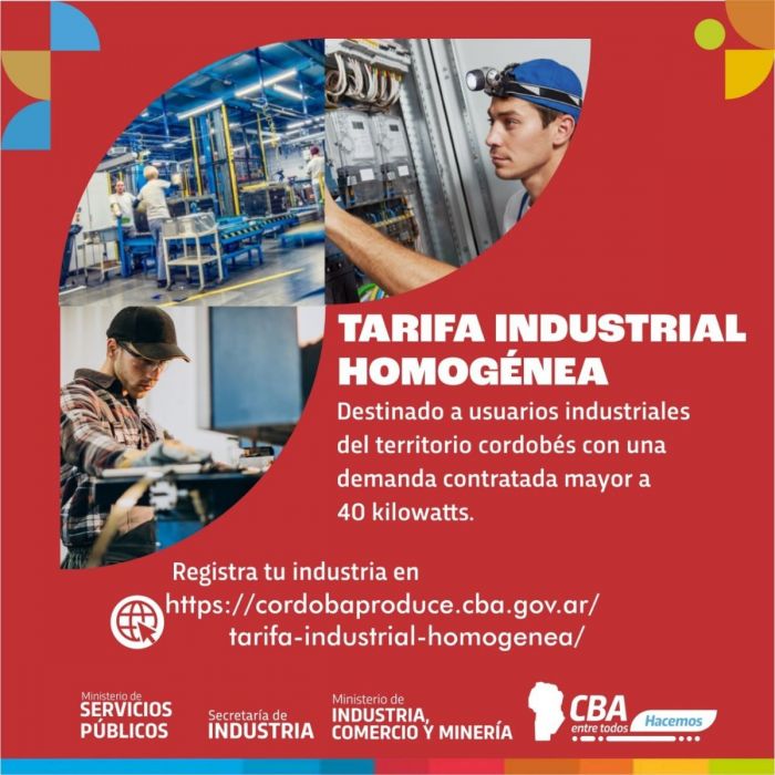 Tarifa eléctrica Industrial Homogénea