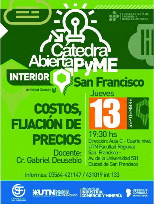 UTN - Invitación a Cátedra Abierta PyME.