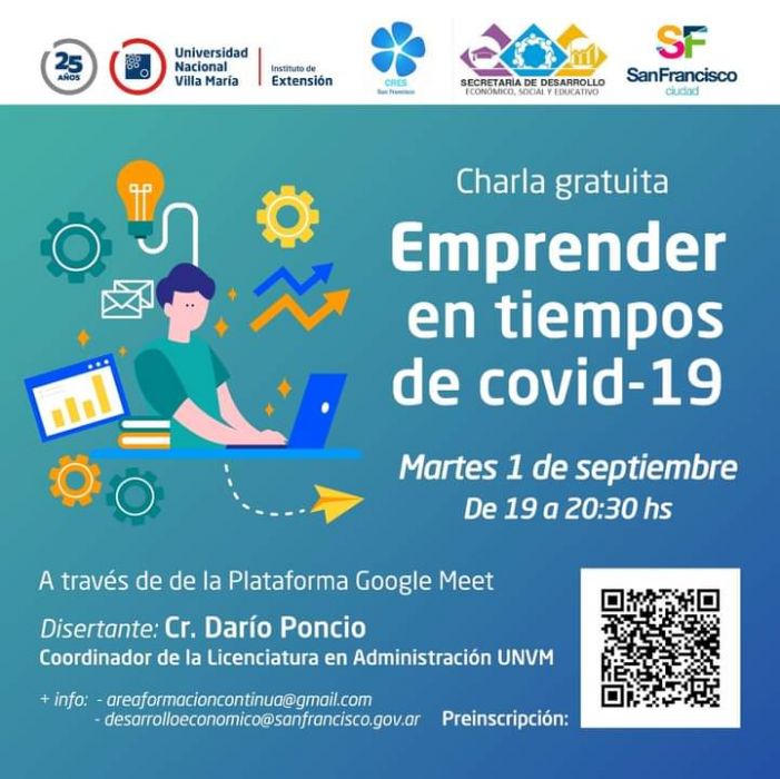 Charla Gratuita - Emprender en Tiempos de Covid-19.