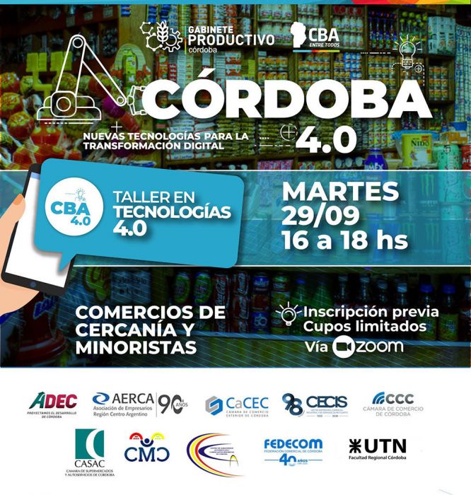 Taller de Sensibilización en el uso de Tecnologías 4.0 para Comercios Minoristas y de Cercanía.