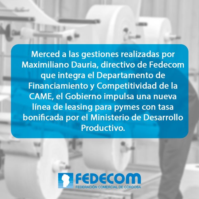 Nueva línea de Leasing para pymes