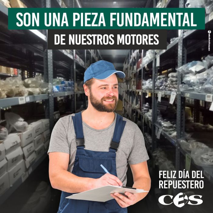 Feliz día a todos los repuesteros que se ocupan de brindarnos todos los días los elementos necesarios para que nosotros ¡NUNCA PAREMOS!